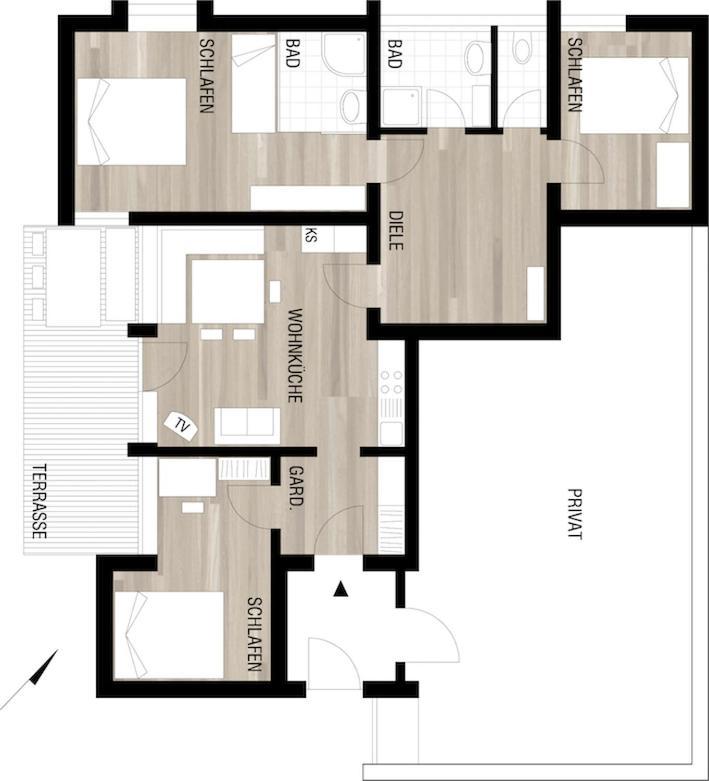 Haus Gueatli Apartment Gaschurn Luaran gambar